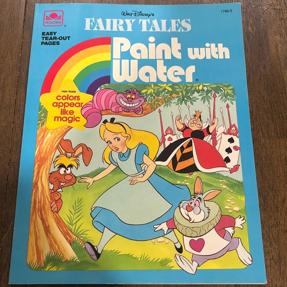 Vintage 1991 Walt Disney’s Fairy Tales Paint with Water Book - Picture 1 of 2
